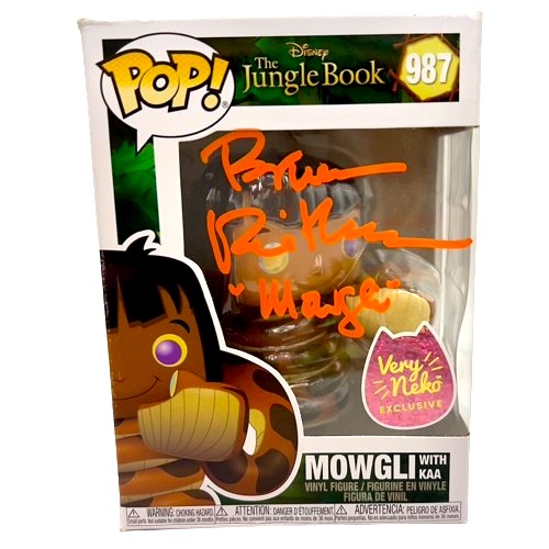 Bruce Reitherman Signed "The Jungle Book" #987 Mowgli with Kaa Funko Pop! Vinyl Figure Inscribed "Mowgli" (JSA) at PristineAuction.com Bruce Reitherman Signed "The Jungle Book" #987 Mowgli with Kaa Funko Pop! Vinyl Figure Inscribed "Mowgli" (JSA) at PristineAuction.com