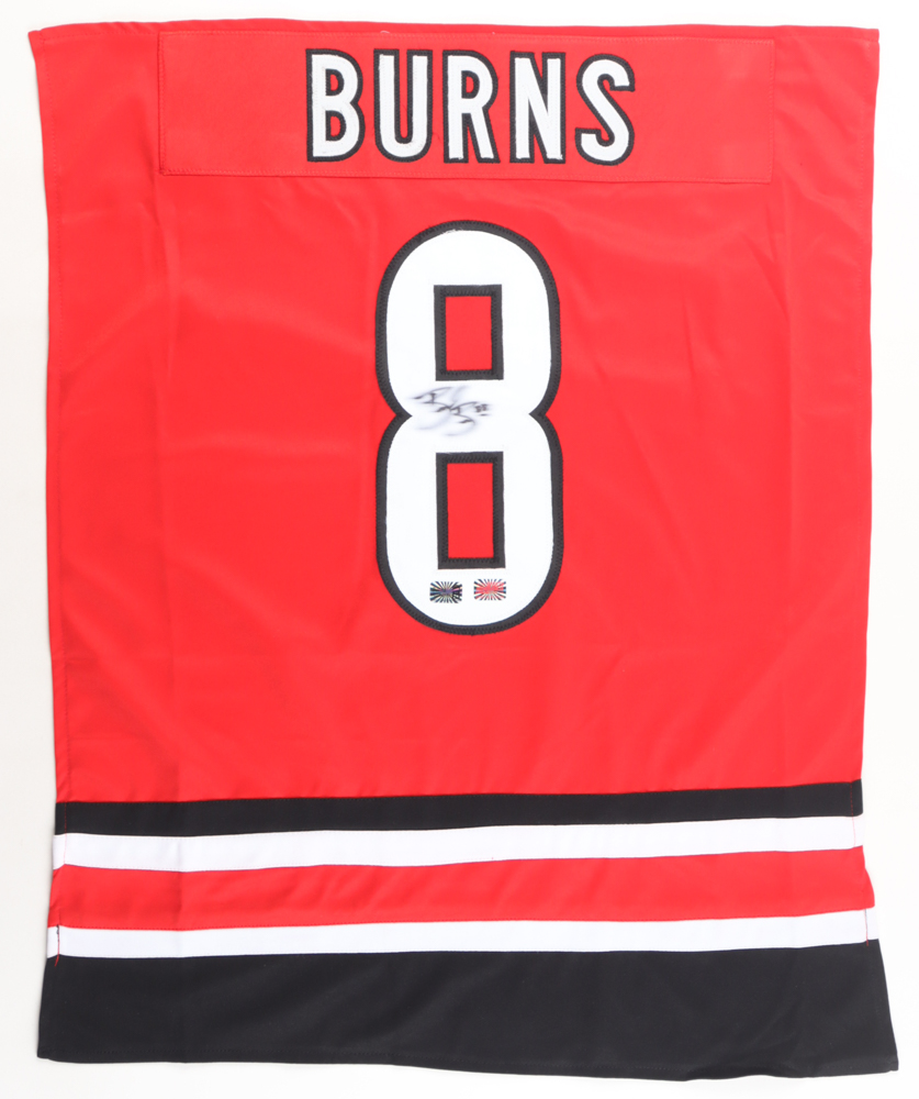 Brent Burns Signed #8 Jersey Swatch (YSMS & Burns) at PristineAuction.com Brent Burns Signed #8 Jersey Swatch (YSMS & Burns) at PristineAuction.com