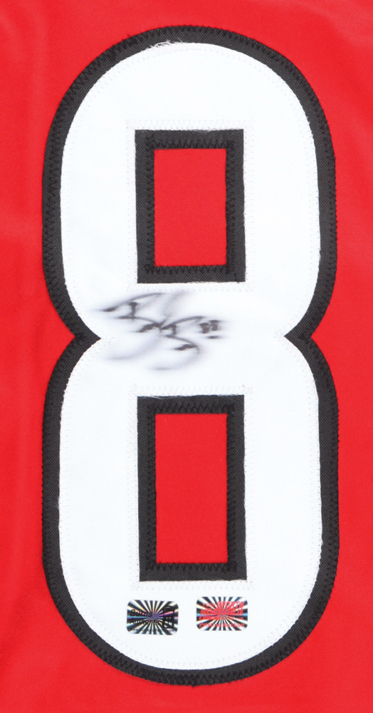 Brent Burns Signed #8 Jersey Swatch (YSMS & Burns) at PristineAuction.com Brent Burns Signed #8 Jersey Swatch (YSMS & Burns) at PristineAuction.com