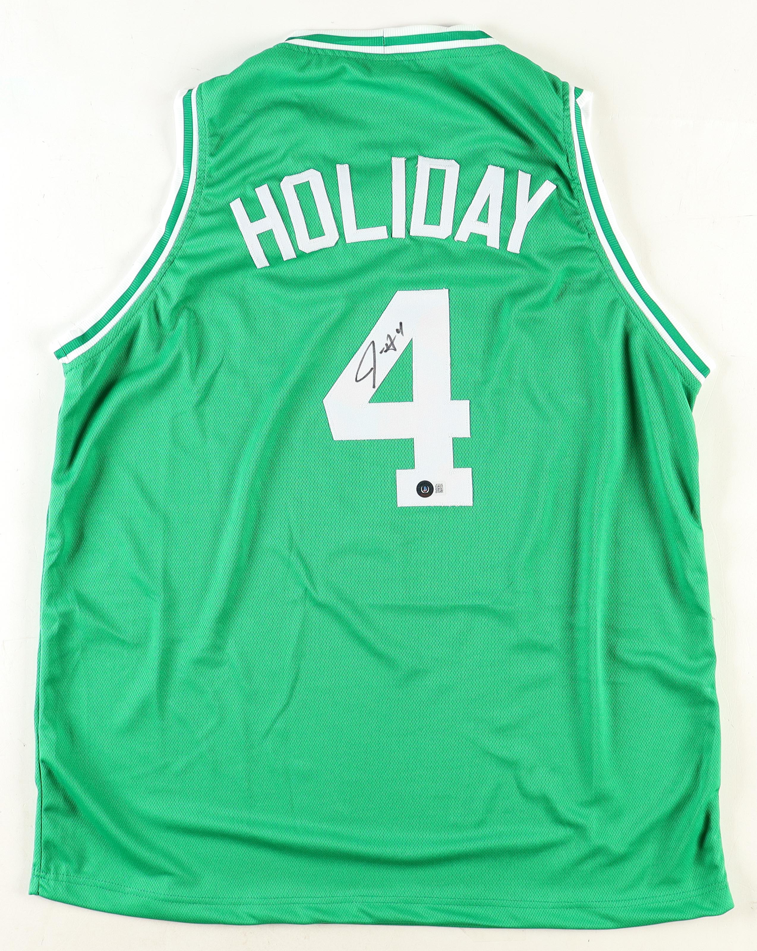 Jrue Holiday Signed Jersey (Beckett) at PristineAuction.com Jrue Holiday Signed Jersey (Beckett) at PristineAuction.com