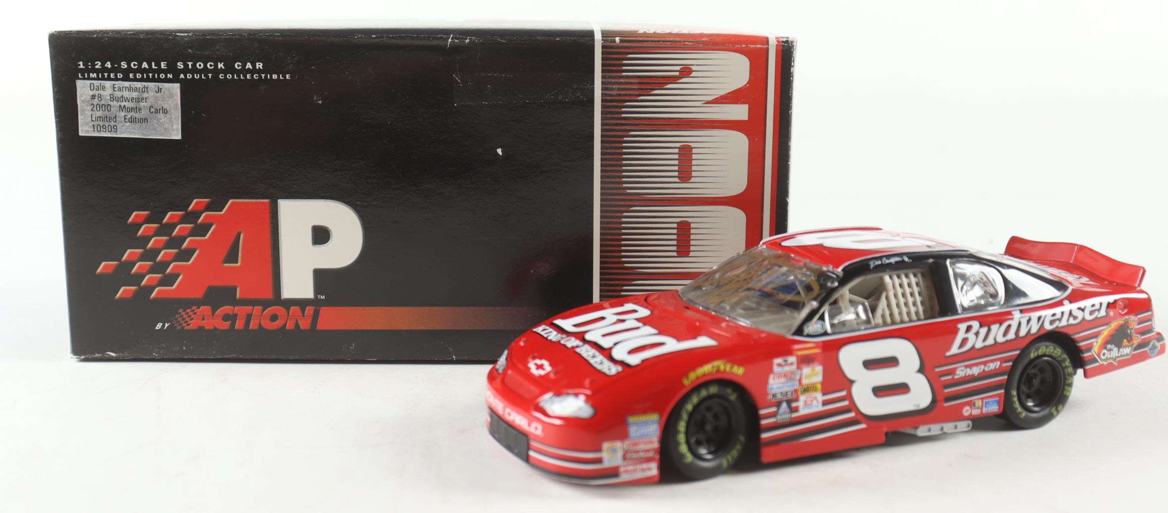 Dale Earnhardt Jr. Signed LE NASCAR #8 Budweiser 2000 Monte Carlo - 1:24 Scale Diecast Car (Dale Jr.) at PristineAuction.com Dale Earnhardt Jr. Signed LE NASCAR #8 Budweiser 2000 Monte Carlo - 1:24 Scale Diecast Car (Dale Jr.) at PristineAuction.com