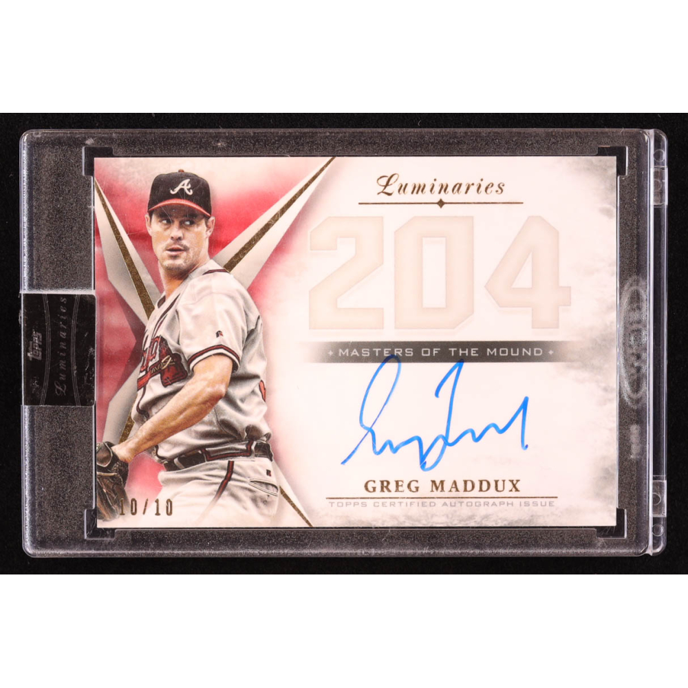 直筆サインカード】Greg Maddux Topps Luminaries グレッグ