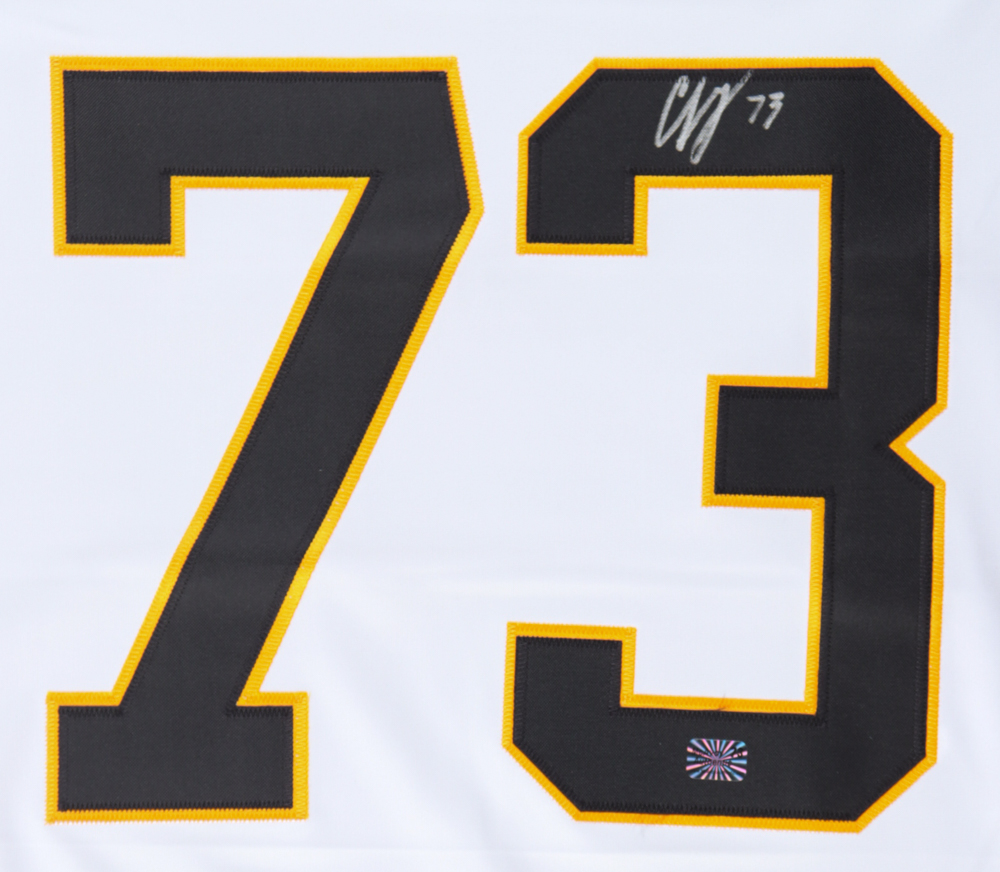 Charlie McAvoy Signed #73 Jersey Swatch (McAvoy) at PristineAuction.com Charlie McAvoy Signed #73 Jersey Swatch (McAvoy) at PristineAuction.com