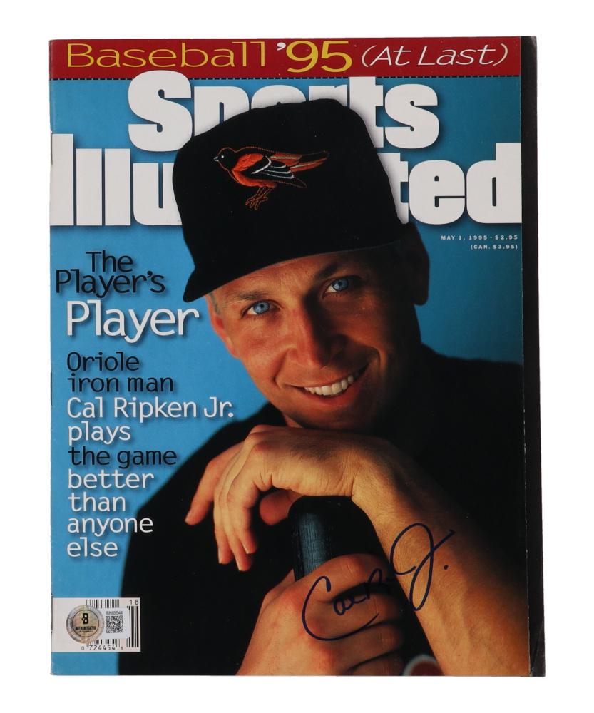 Cal Ripken Jr. Signed 1995 Sports Illustrated Magazine (Beckett ...