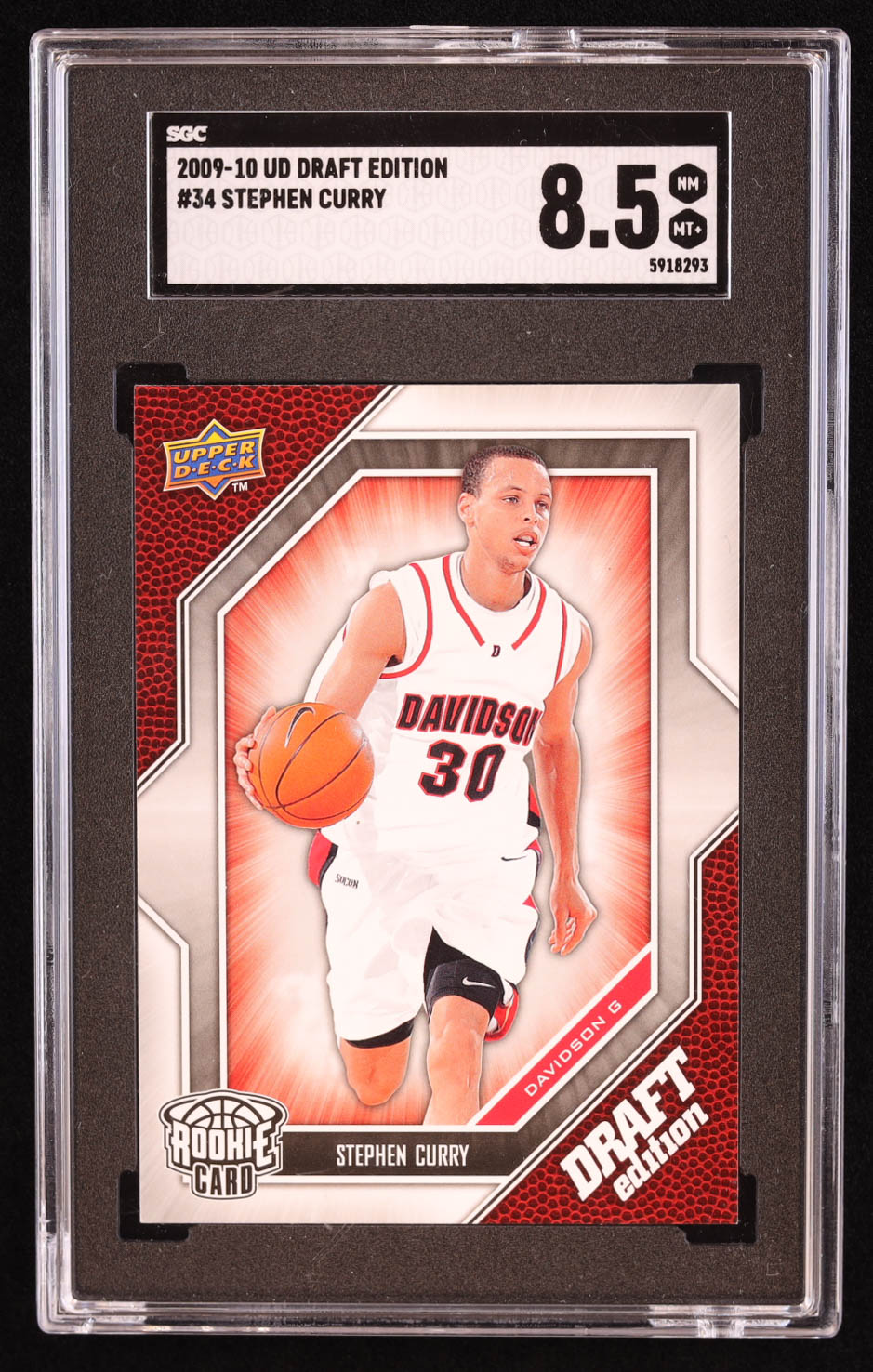 Stephen Curry 2009-10 Upper Deck Draft Edition #34 SP RC (SGC 8.5) at PristineAuction.com Stephen Curry 2009-10 Upper Deck Draft Edition #34 SP RC (SGC 8.5) at PristineAuction.com