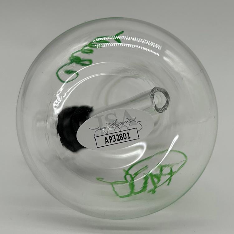 Cheech Marin & Tommy Chong Signed Glass Bong (JSA) at PristineAuction.com Cheech Marin & Tommy Chong Signed Glass Bong (JSA) at PristineAuction.com