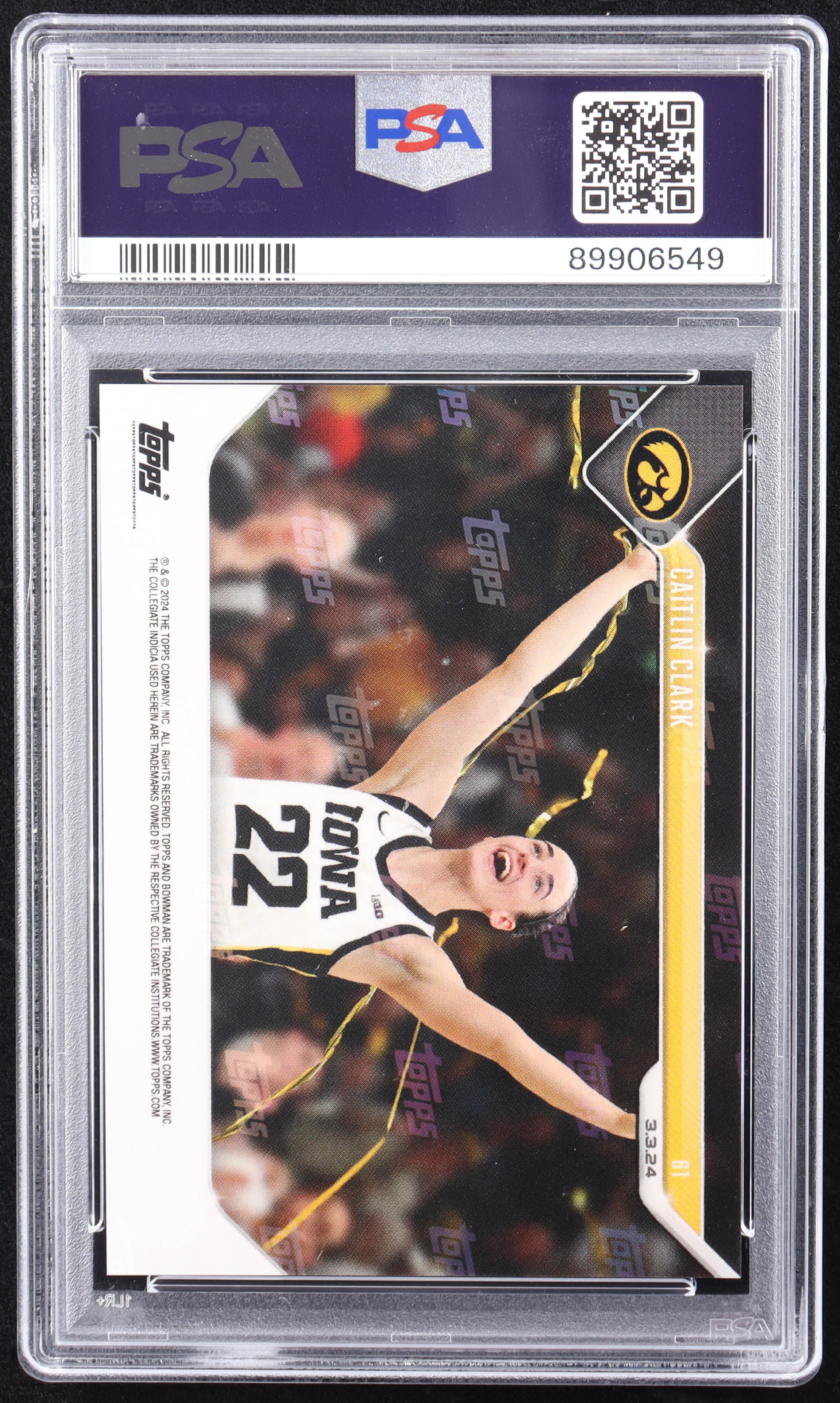 Caitlin Clark 2023-24 Bowman University Now #64 RC (PSA 10) at PristineAuction.com Caitlin Clark 2023-24 Bowman University Now #64 RC (PSA 10) at PristineAuction.com