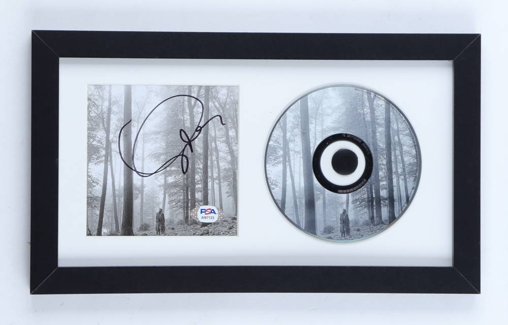 Taylor Swift Signed "Folklore" Custom Framed CD Album Cover Display (PSA) at PristineAuction.com Taylor Swift Signed "Folklore" Custom Framed CD Album Cover Display (PSA) at PristineAuction.com