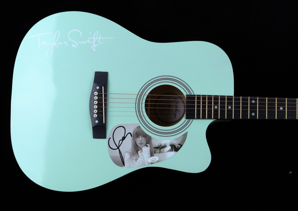 Taylor Swift Signed 41" "The Tortured Poets Department" Acoustic Guitar (JSA) at PristineAuction.com Taylor Swift Signed 41" "The Tortured Poets Department" Acoustic Guitar (JSA) at PristineAuction.com