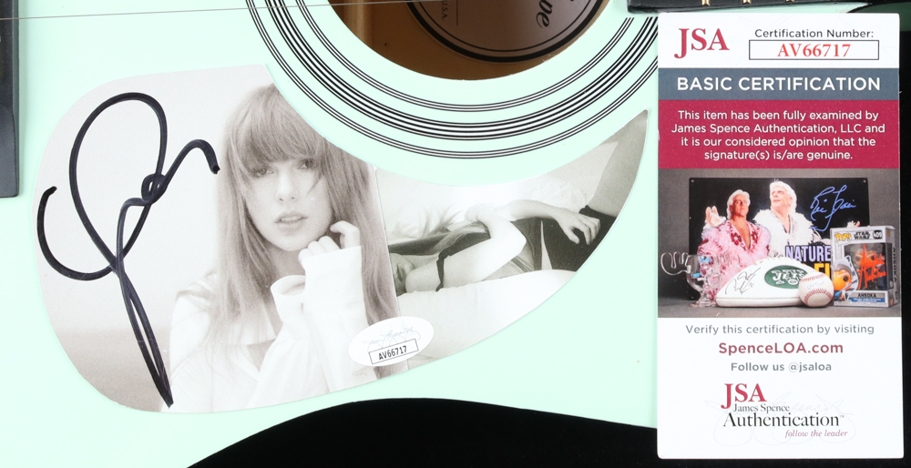 Taylor Swift Signed 41" "The Tortured Poets Department" Acoustic Guitar (JSA) at PristineAuction.com Taylor Swift Signed 41" "The Tortured Poets Department" Acoustic Guitar (JSA) at PristineAuction.com