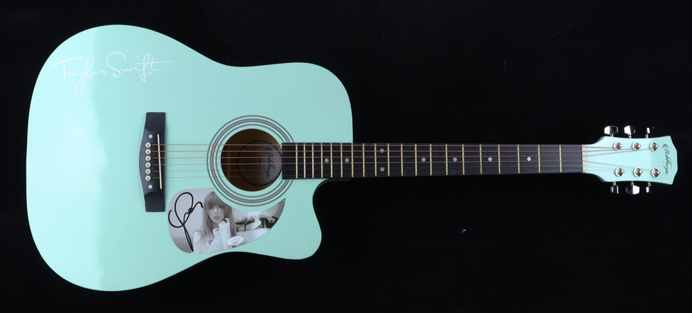 Taylor Swift Signed 41" "The Tortured Poets Department" Acoustic Guitar (JSA) at PristineAuction.com Taylor Swift Signed 41" "The Tortured Poets Department" Acoustic Guitar (JSA) at PristineAuction.com