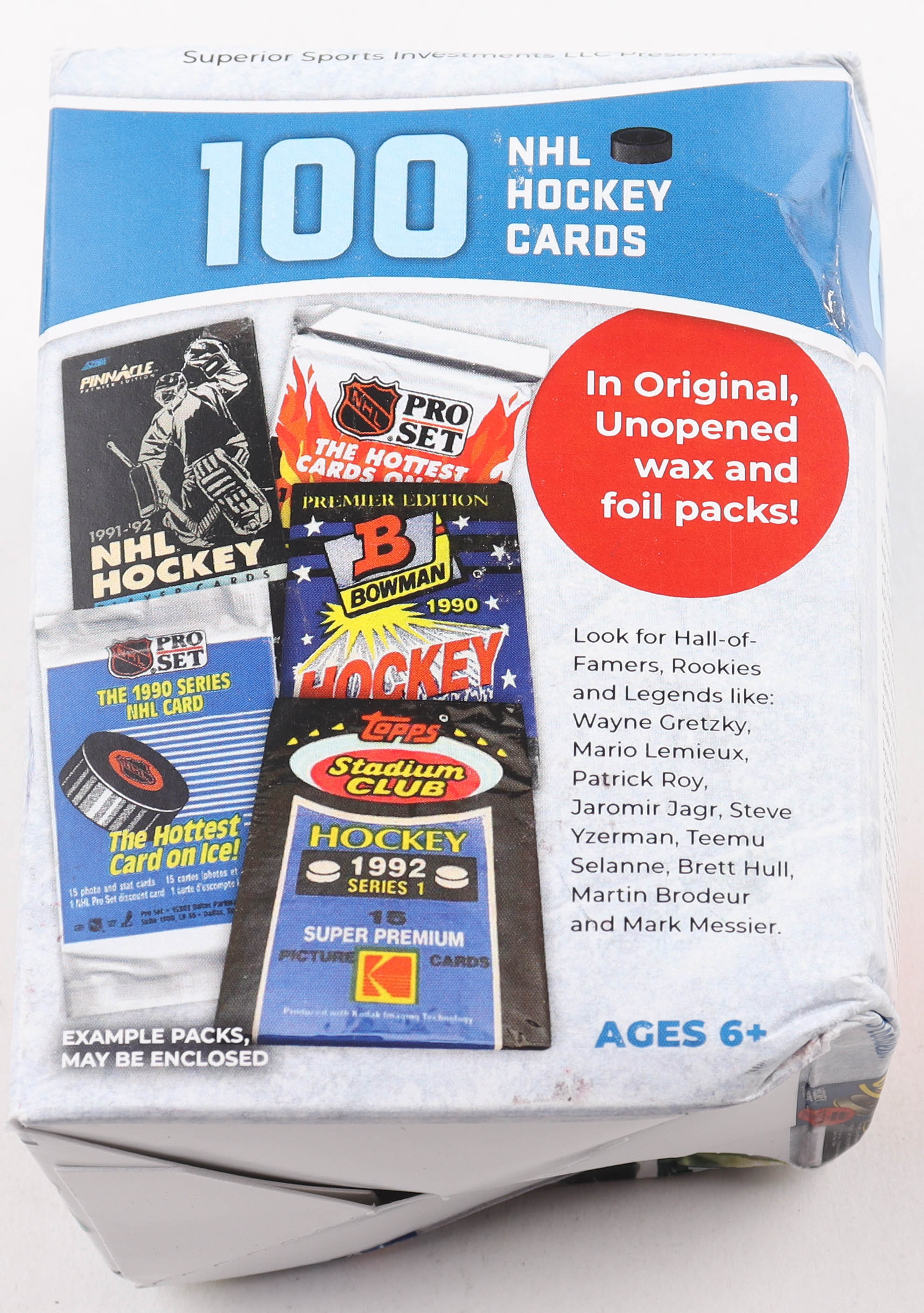 Superior Sports Investments LLC 100 NHL Hockey Cards in Original Blaster Box at PristineAuction.com Superior Sports Investments LLC 100 NHL Hockey Cards in Original Blaster Box at PristineAuction.com