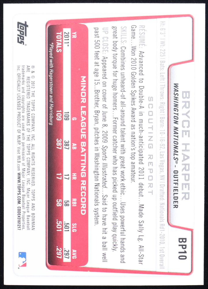 2x 2012 Bowman Draft Pick & Prospects Hobby Packs | Look For Bryce Harper Auto, Correa Rookie Cards | MLB Baseball