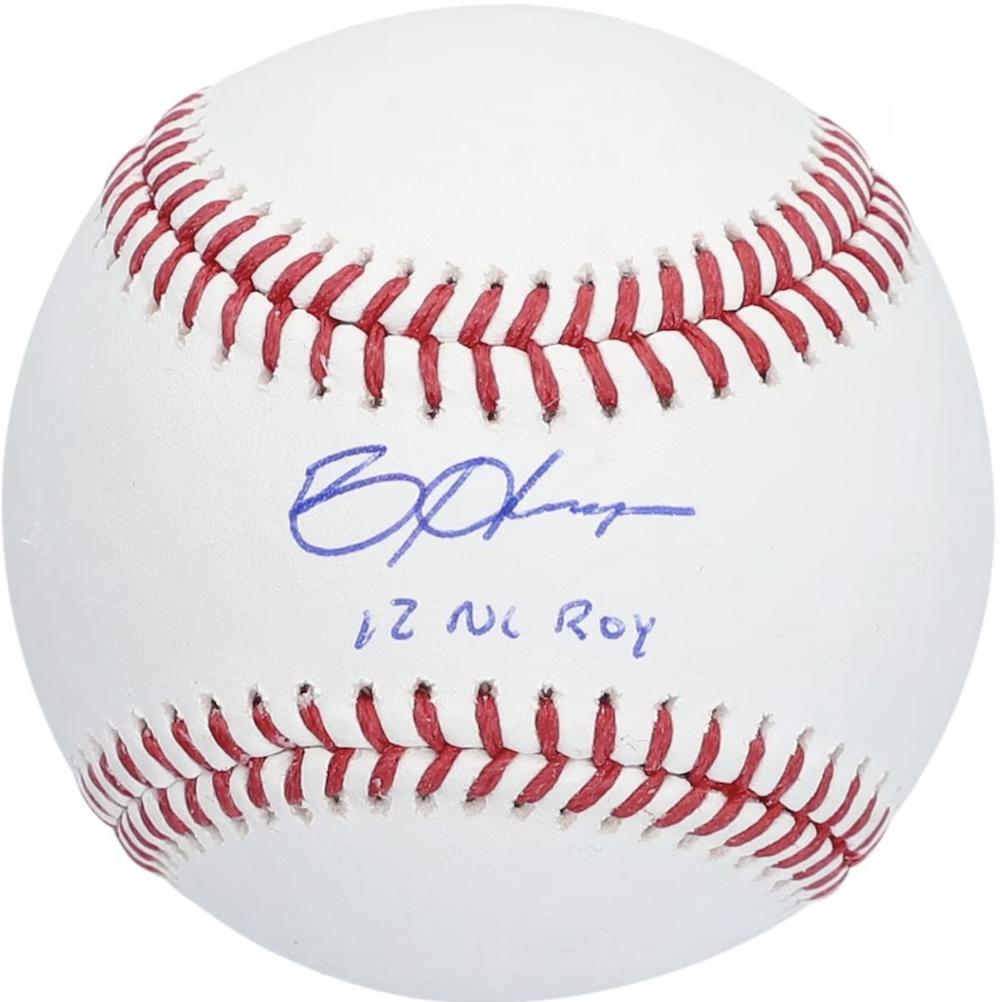 Bryce Harper Signed OML Baseball Inscribed "12 NL ROY" (Fanatics) at PristineAuction.com Bryce Harper Signed OML Baseball Inscribed "12 NL ROY" (Fanatics) at PristineAuction.com