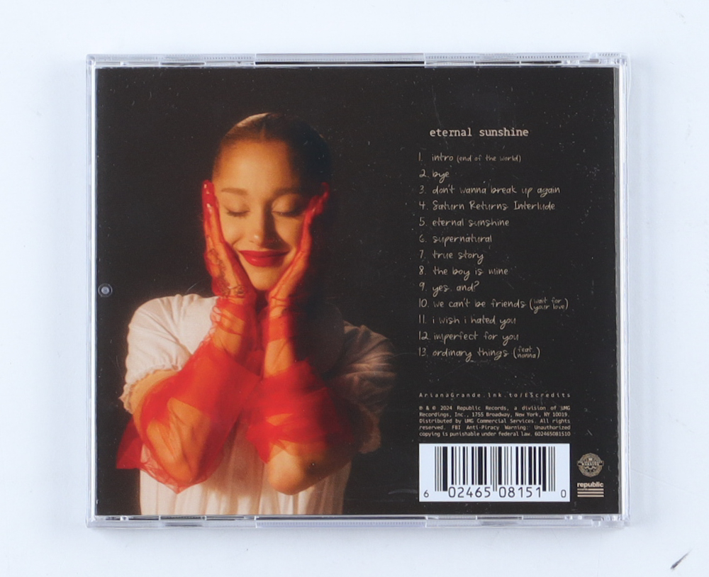 Ariana Grande Signed "Positions" CD Album Cover (JSA) at PristineAuction.com Ariana Grande Signed "Positions" CD Album Cover (JSA) at PristineAuction.com