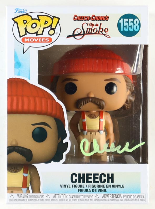 Cheech Marin Signed "Cheech & Chong's Up In Smoke" #1558 Cheech Funko Pop! Vinyl Figure (JSA) at PristineAuction.com Cheech Marin Signed "Cheech & Chong's Up In Smoke" #1558 Cheech Funko Pop! Vinyl Figure (JSA) at PristineAuction.com