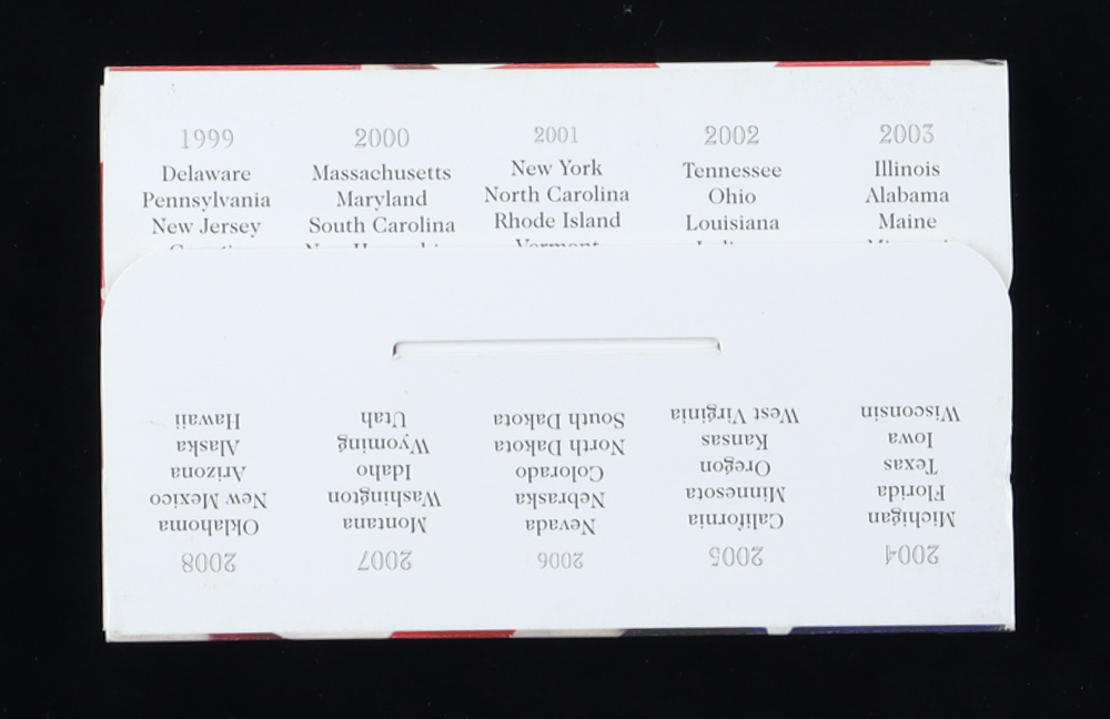 1999 Philadelphia Mint 50 State Quarters Proof Set with (5) Coins at PristineAuction.com 1999 Philadelphia Mint 50 State Quarters Proof Set with (5) Coins at PristineAuction.com