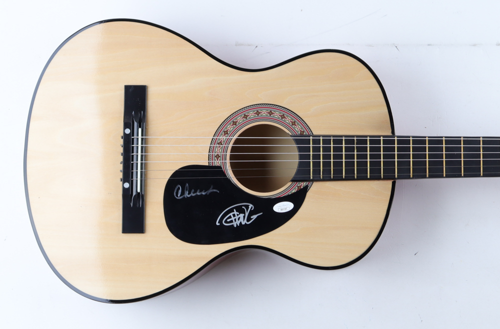 Cheech Marin & Tommy Chong Signed 38" Acoustic Guitar (JSA) at PristineAuction.com Cheech Marin & Tommy Chong Signed 38" Acoustic Guitar (JSA) at PristineAuction.com