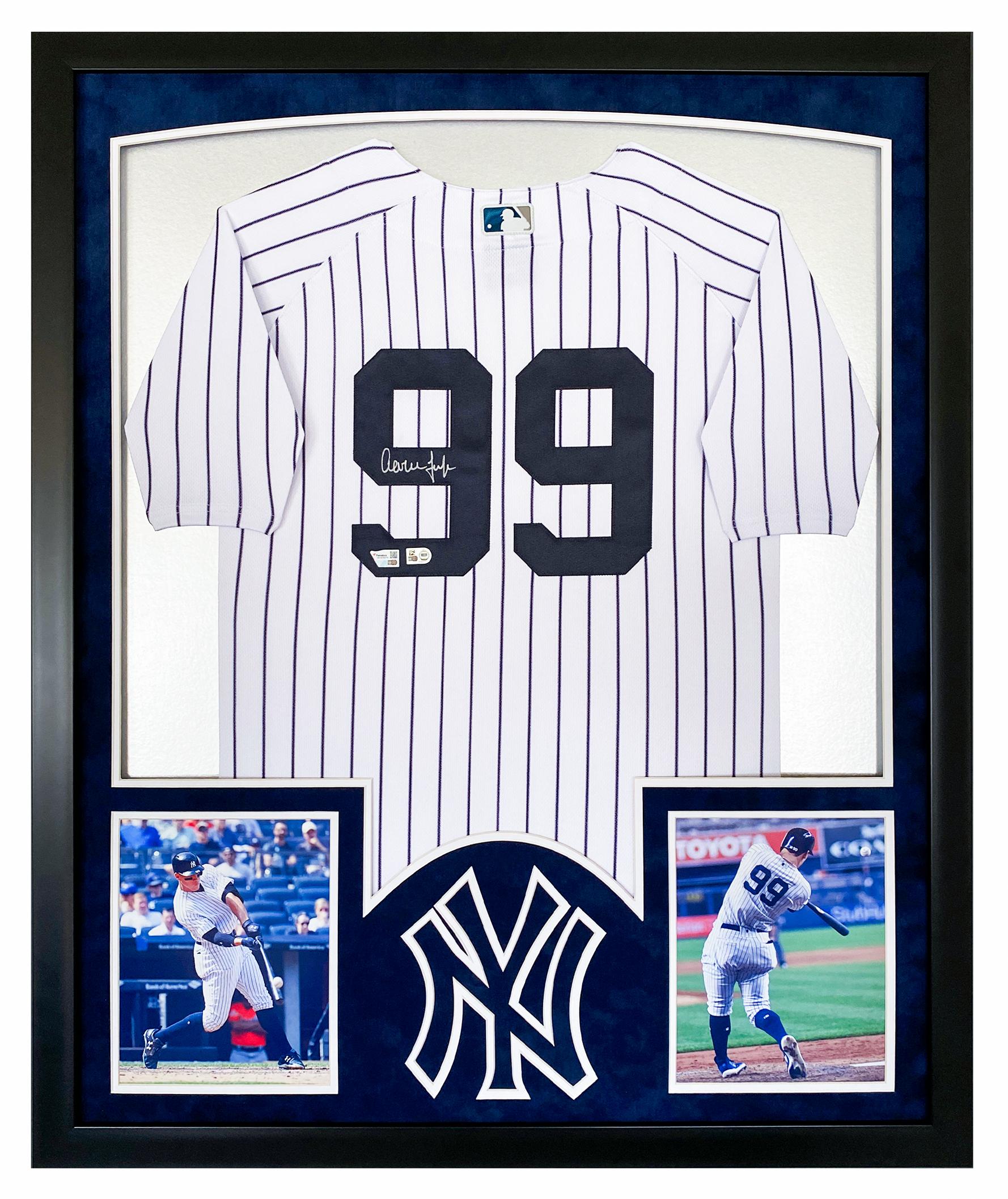 Aaron Judge Signed Yankees Custom Framed LED Jersey Display (Fanatics) at PristineAuction.com Aaron Judge Signed Yankees Custom Framed LED Jersey Display (Fanatics) at PristineAuction.com
