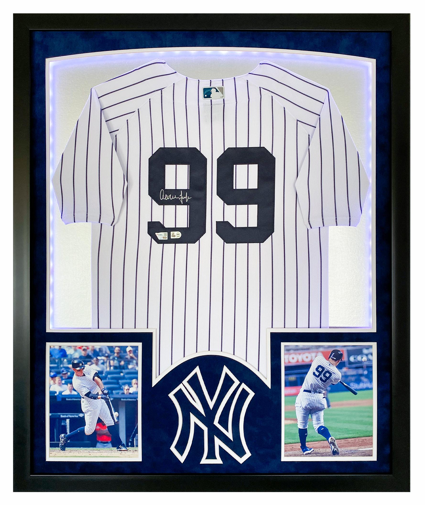 Aaron Judge Signed Yankees Custom Framed LED Jersey Display (Fanatics) at PristineAuction.com Aaron Judge Signed Yankees Custom Framed LED Jersey Display (Fanatics) at PristineAuction.com