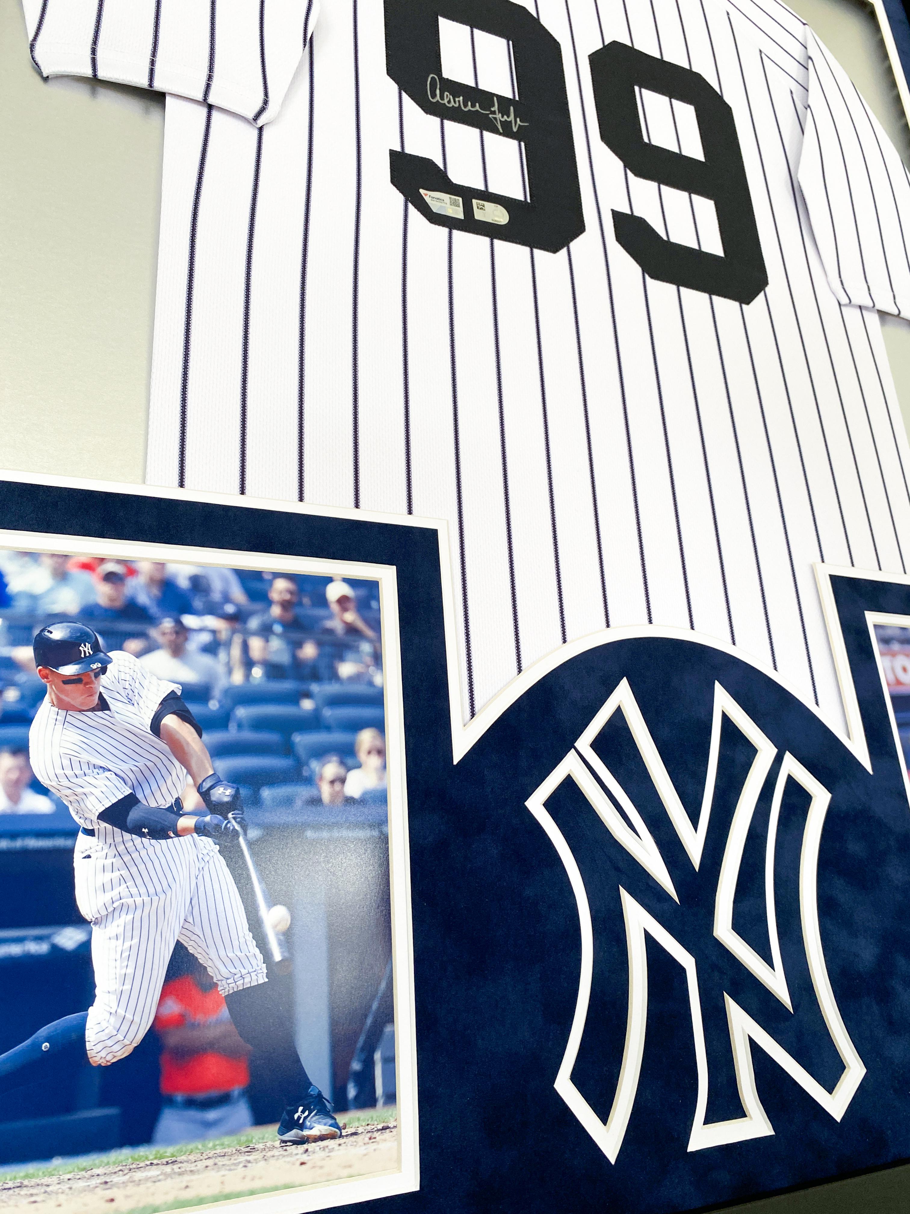 Aaron Judge Signed Yankees Custom Framed LED Jersey Display (Fanatics) at PristineAuction.com Aaron Judge Signed Yankees Custom Framed LED Jersey Display (Fanatics) at PristineAuction.com