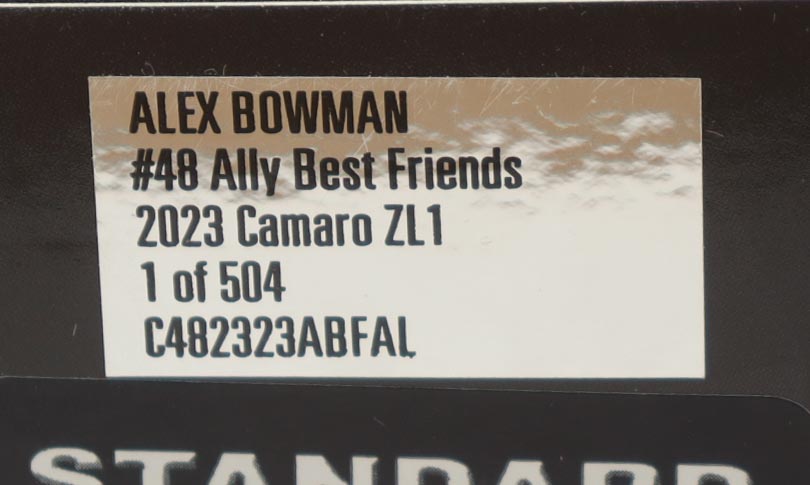 Alex Bowman Signed #48 Ally Best Friends I 2023 Camaro ZL1 | 1:24 Diecast Car (PA) at PristineAuction.com Alex Bowman Signed #48 Ally Best Friends I 2023 Camaro ZL1 | 1:24 Diecast Car (PA) at PristineAuction.com