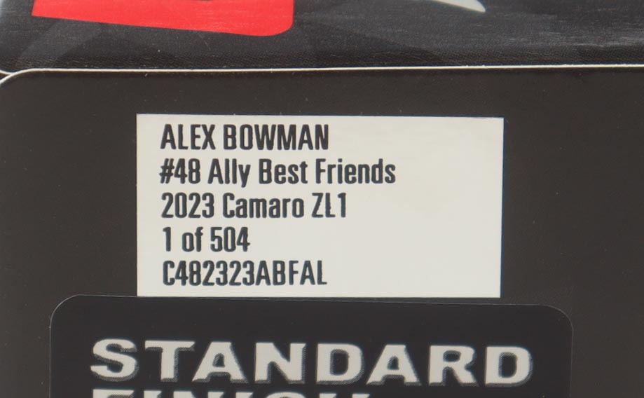 Alex Bowman Signed #48 Ally Best Friends I 2023 Camaro ZL1 | 1:24 Diecast Car (PA) at PristineAuction.com Alex Bowman Signed #48 Ally Best Friends I 2023 Camaro ZL1 | 1:24 Diecast Car (PA) at PristineAuction.com