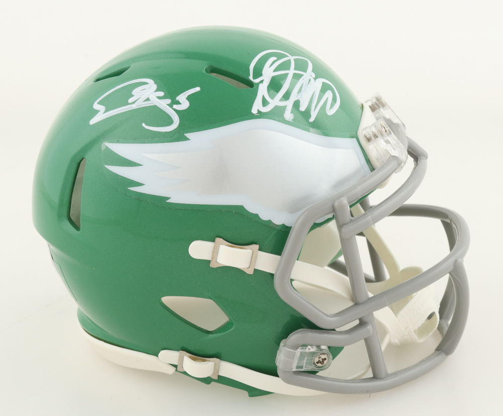 Donovan McNabb & Desean Jackson Signed Eagles Speed Mini Helmet (Beckett) at PristineAuction.com Donovan McNabb & Desean Jackson Signed Eagles Speed Mini Helmet (Beckett) at PristineAuction.com