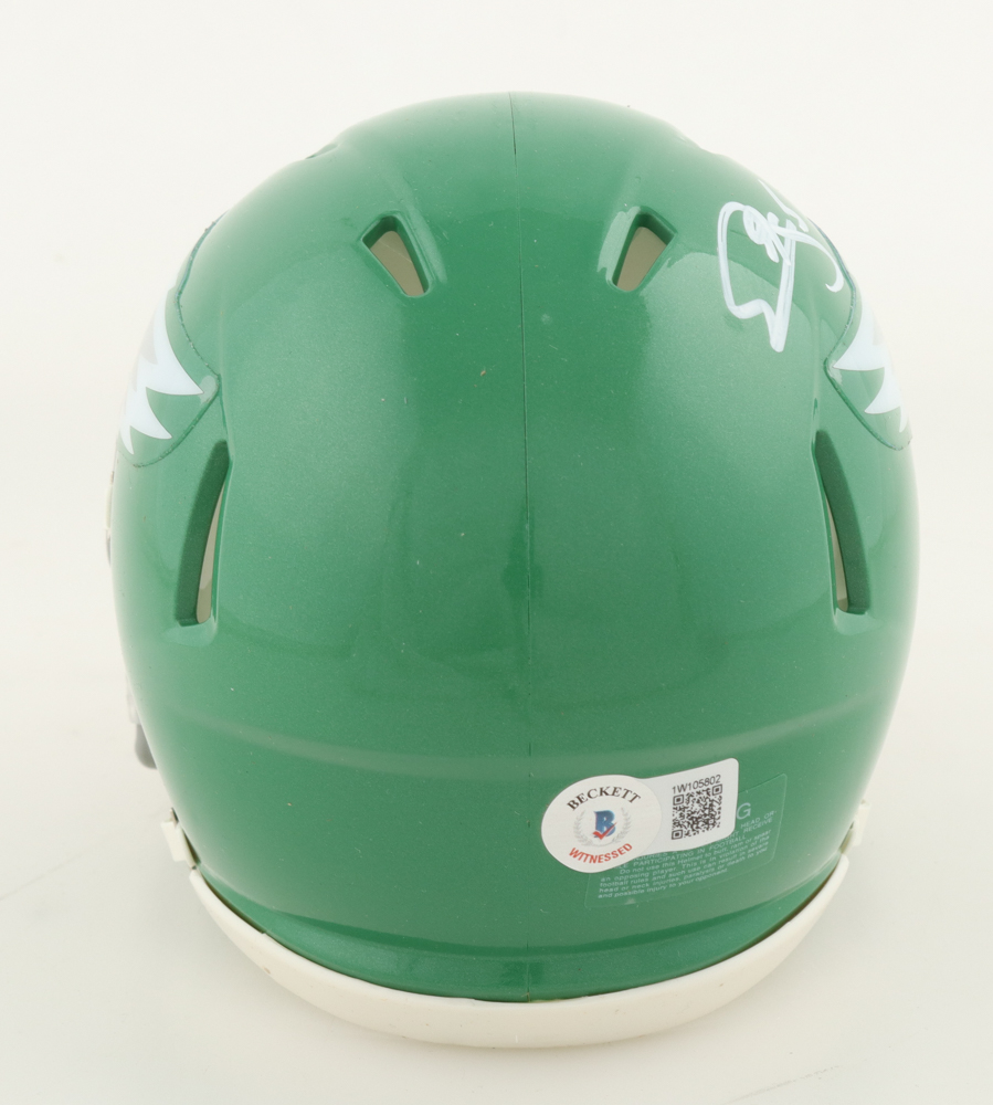 Donovan McNabb & Desean Jackson Signed Eagles Speed Mini Helmet (Beckett) at PristineAuction.com Donovan McNabb & Desean Jackson Signed Eagles Speed Mini Helmet (Beckett) at PristineAuction.com