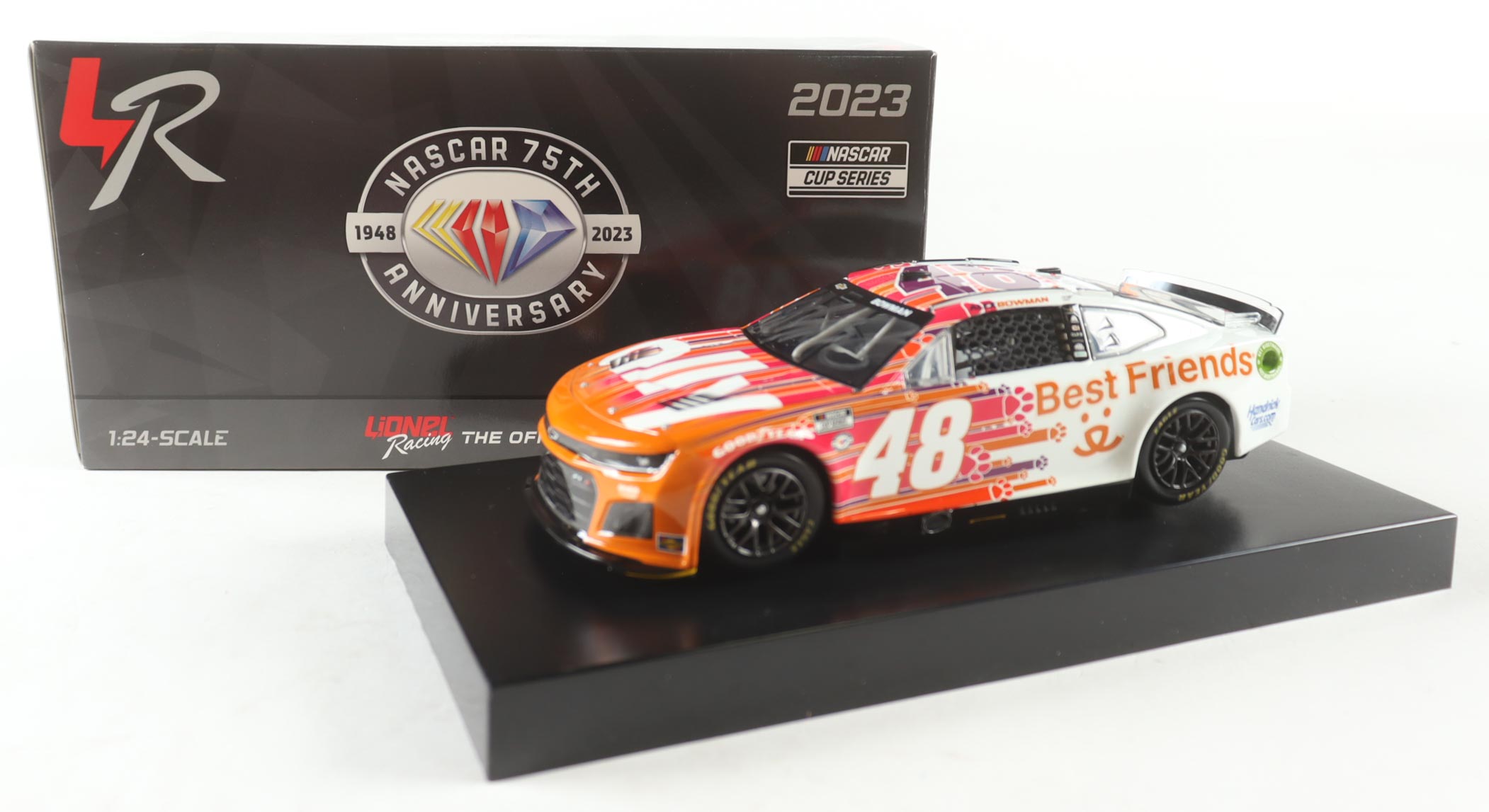 Alex Bowman Signed #48 Ally Best Friends I 2023 Camaro ZL1 | 1:24 Diecast Car (PA) at PristineAuction.com Alex Bowman Signed #48 Ally Best Friends I 2023 Camaro ZL1 | 1:24 Diecast Car (PA) at PristineAuction.com