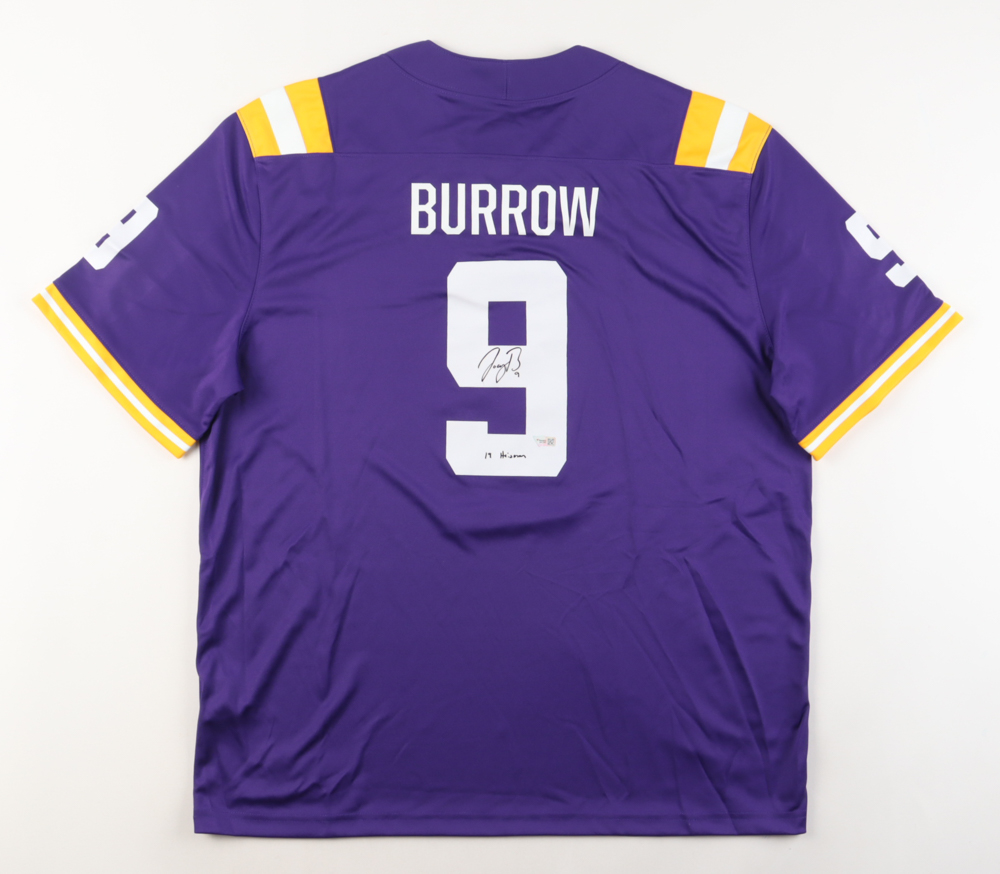 Joe Burrow Signed Tigers Jersey Inscribed "19 Heisman" (Fanatics) at PristineAuction.com Joe Burrow Signed Tigers Jersey Inscribed "19 Heisman" (Fanatics) at PristineAuction.com