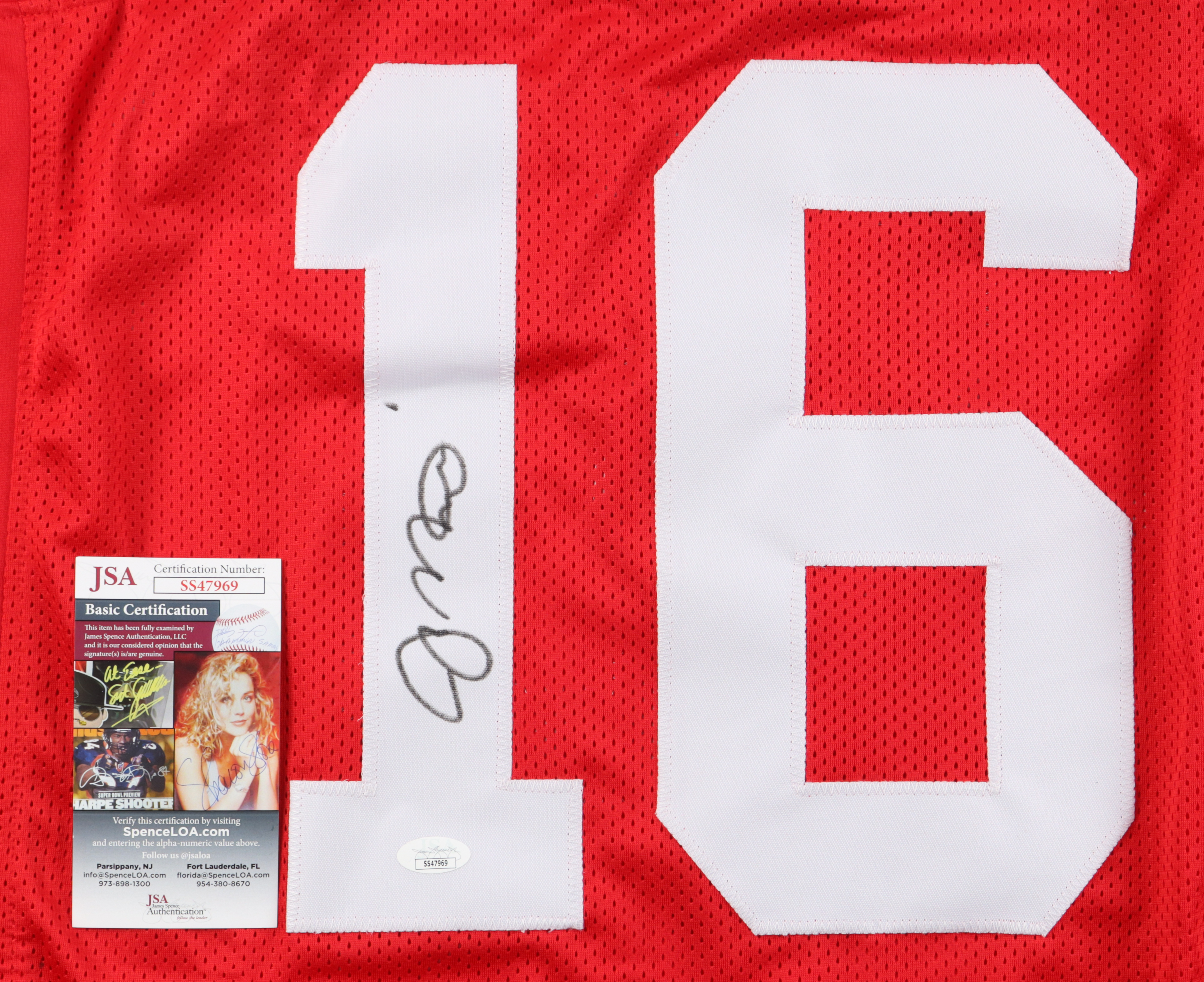 Joe Montana Signed Career Highlight Stat Jersey (Beckett) at PristineAuction.com Joe Montana Signed Career Highlight Stat Jersey (Beckett) at PristineAuction.com