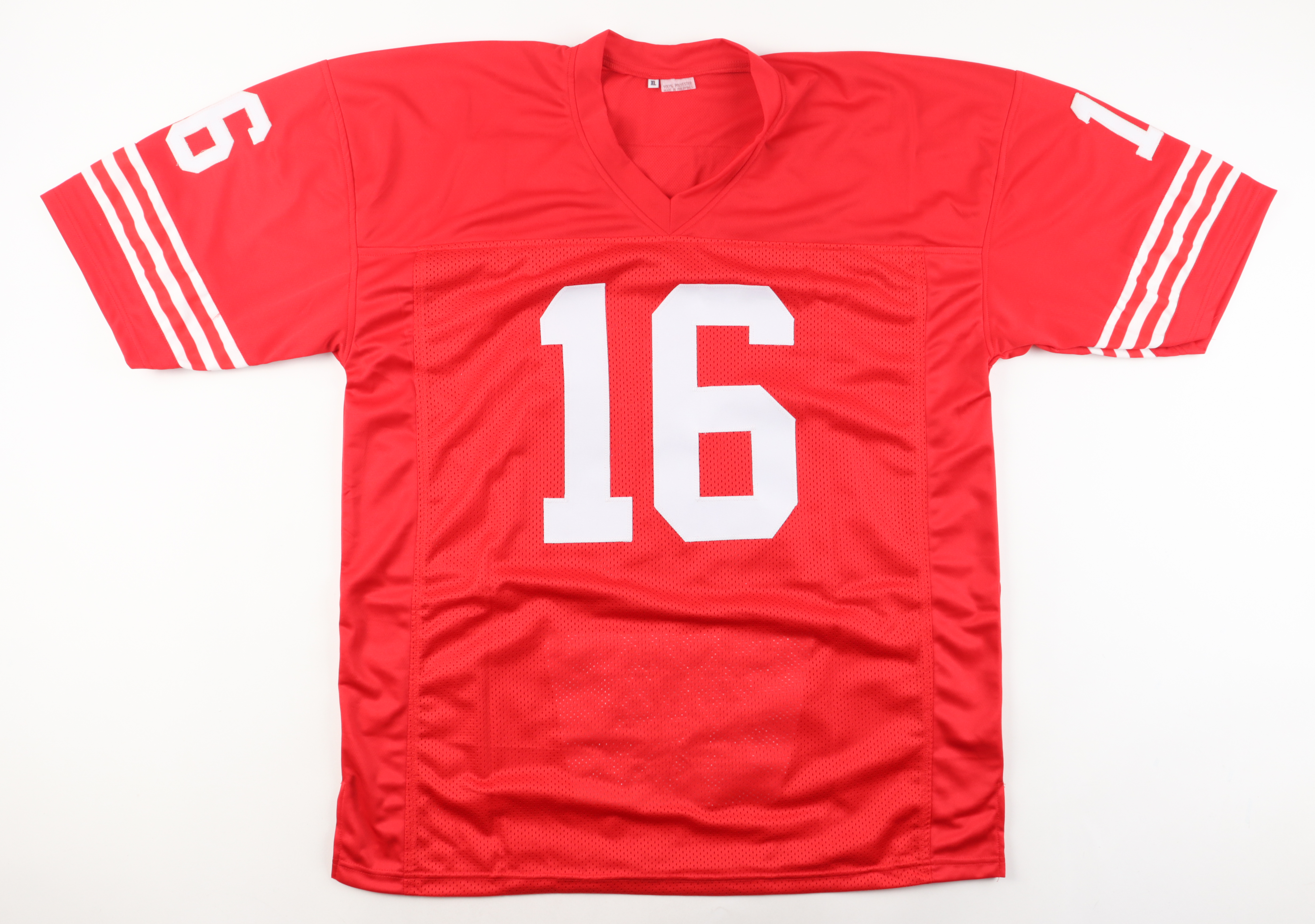 Joe Montana Signed Career Highlight Stat Jersey (Beckett) at PristineAuction.com Joe Montana Signed Career Highlight Stat Jersey (Beckett) at PristineAuction.com