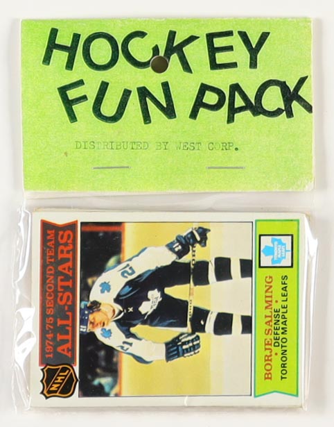 1975-76 Topps Hockey Fun Pack with (10) Cards at PristineAuction.com 1975-76 Topps Hockey Fun Pack with (10) Cards at PristineAuction.com