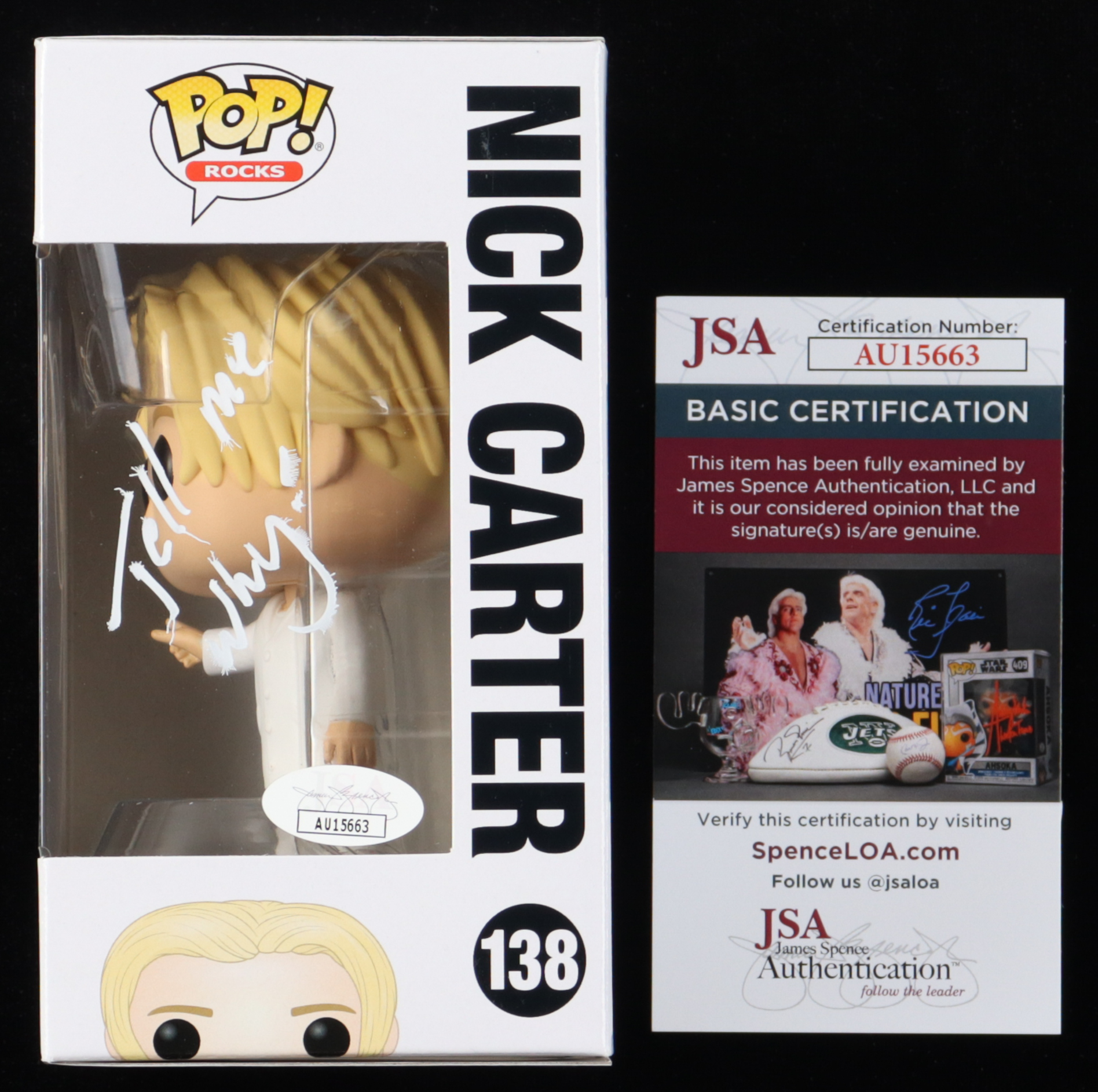 Howie Dorough, Nick Carter & AJ McLean Signed Set of (3) "The Backstreet Boys" #138, #141 & #142 Funko Pop! Vinyl Figures (JSA) at PristineAuction.com Howie Dorough, Nick Carter & AJ McLean Signed Set of (3) "The Backstreet Boys" #138, #141 & #142 Funko Pop! Vinyl Figures (JSA) at PristineAuction.com