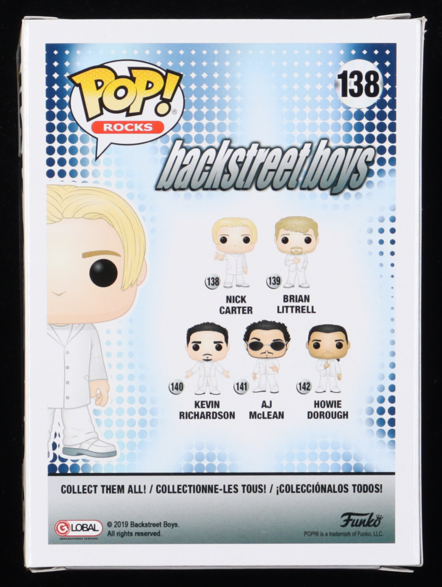 Howie Dorough, Nick Carter & AJ McLean Signed Set of (3) "The Backstreet Boys" #138, #141 & #142 Funko Pop! Vinyl Figures (JSA) at PristineAuction.com Howie Dorough, Nick Carter & AJ McLean Signed Set of (3) "The Backstreet Boys" #138, #141 & #142 Funko Pop! Vinyl Figures (JSA) at PristineAuction.com