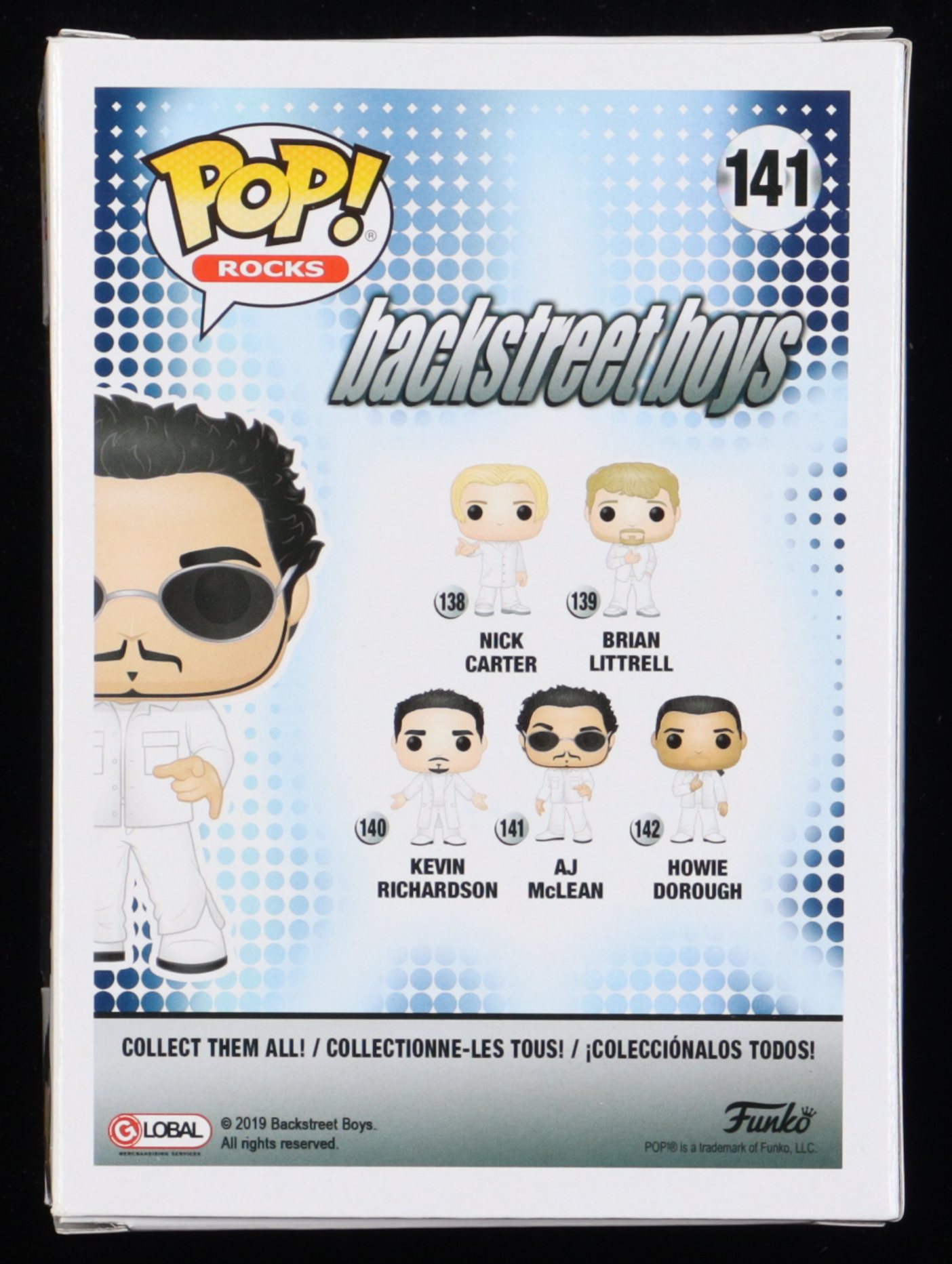 Howie Dorough, Nick Carter & AJ McLean Signed Set of (3) "The Backstreet Boys" #138, #141 & #142 Funko Pop! Vinyl Figures (JSA) at PristineAuction.com Howie Dorough, Nick Carter & AJ McLean Signed Set of (3) "The Backstreet Boys" #138, #141 & #142 Funko Pop! Vinyl Figures (JSA) at PristineAuction.com