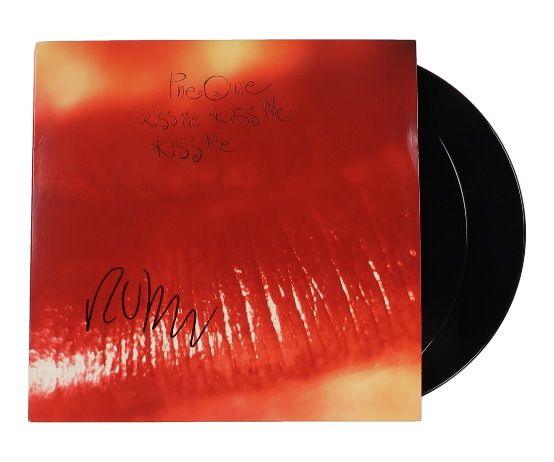 Robert Smith Signed The Cure "Kiss Me, Kiss Me, Kiss Me" Vinyl Record Album (Beckett) at PristineAuction.com Robert Smith Signed The Cure "Kiss Me, Kiss Me, Kiss Me" Vinyl Record Album (Beckett) at PristineAuction.com