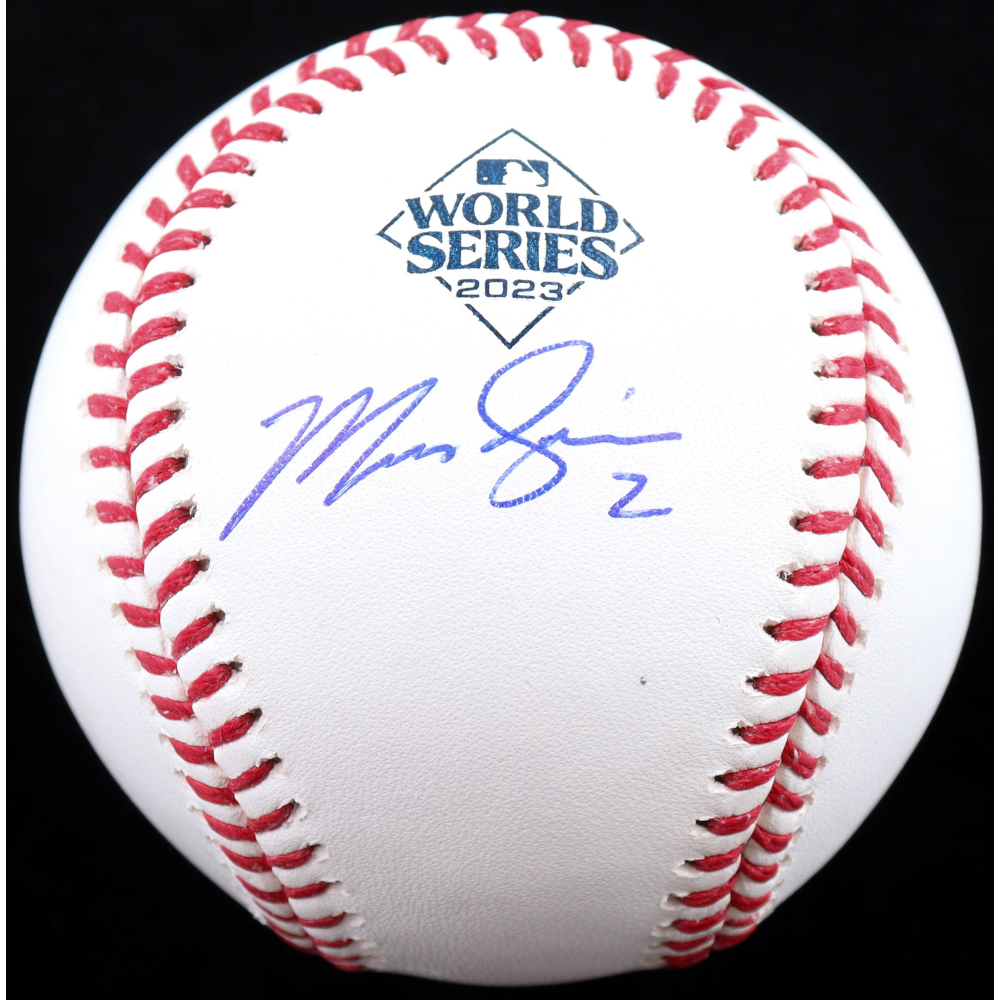 Marcus Semien Signed 2023 World Series Baseball (Beckett) at PristineAuction.com
