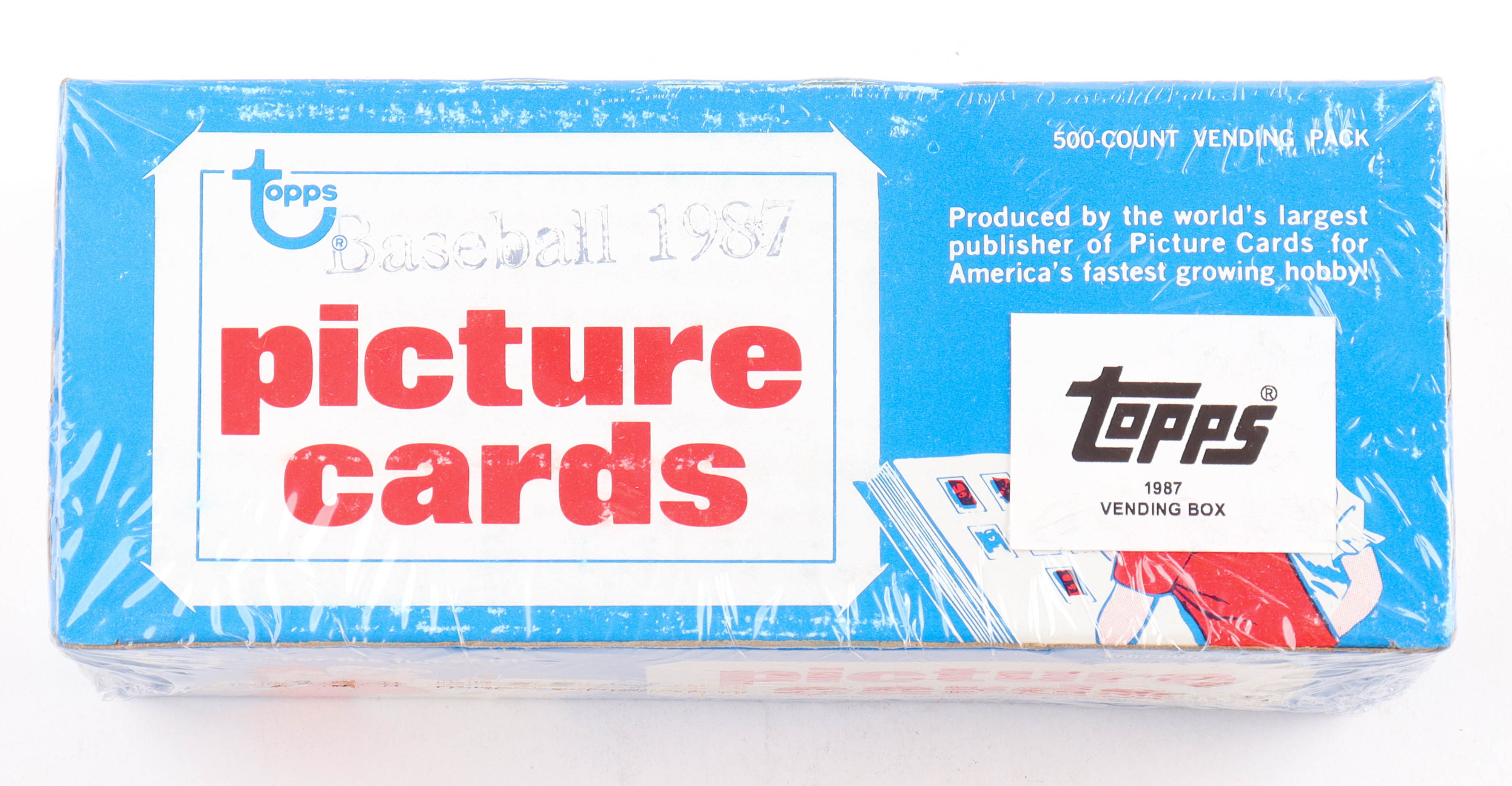 1987 Topps Vending Box With (500) Cards at PristineAuction.com 1987 Topps Vending Box With (500) Cards at PristineAuction.com