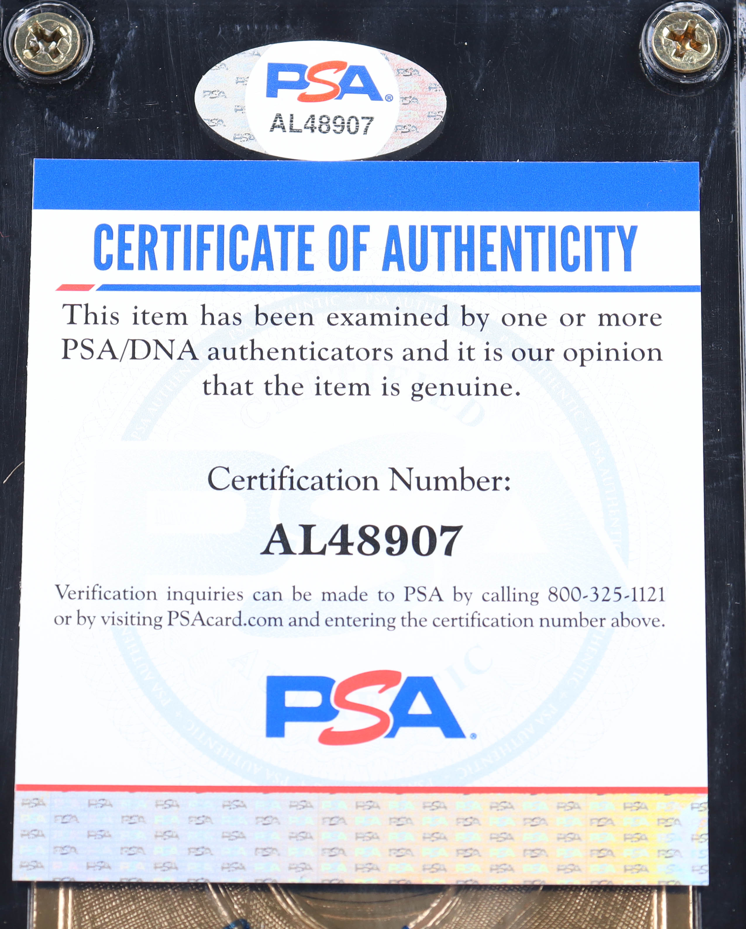 Bob Feller Signed 1996 Golden Legends 23Kt Gold #GL7 (PSA) at PristineAuction.com Bob Feller Signed 1996 Golden Legends 23Kt Gold #GL7 (PSA) at PristineAuction.com