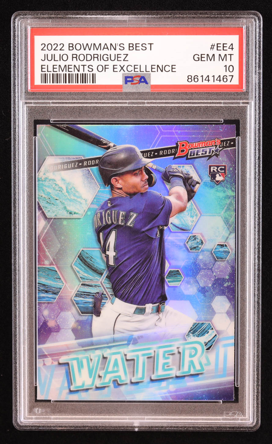 Julio Rodriguez 2022 Bowman's Best Elements of Excellence #EE4 RC (PSA 10) at PristineAuction.com Julio Rodriguez 2022 Bowman's Best Elements of Excellence #EE4 RC (PSA 10) at PristineAuction.com
