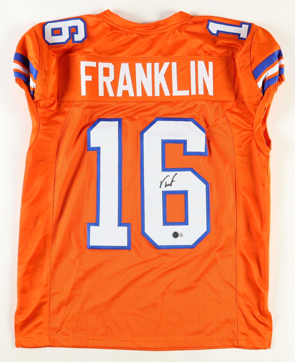 Troy Franklin Signed Jersey (Beckett) at PristineAuction.com Troy Franklin Signed Jersey (Beckett) at PristineAuction.com