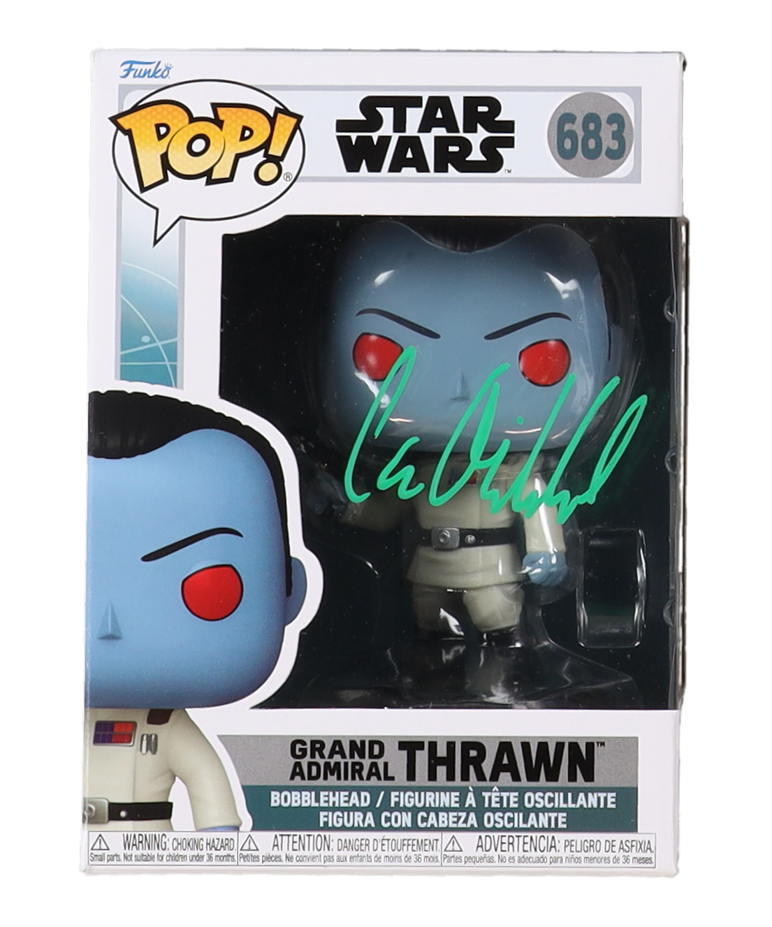 Lars Mikkelsen Signed "Star Wars" #683 Grand Admiral Thrawn Funko Pop! Bobble-Head Vinyl Figure (PSA) at PristineAuction.com Lars Mikkelsen Signed "Star Wars" #683 Grand Admiral Thrawn Funko Pop! Bobble-Head Vinyl Figure (PSA) at PristineAuction.com