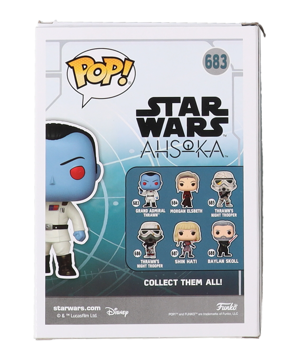 Lars Mikkelsen Signed "Star Wars" #683 Grand Admiral Thrawn Funko Pop! Bobble-Head Vinyl Figure (PSA) at PristineAuction.com Lars Mikkelsen Signed "Star Wars" #683 Grand Admiral Thrawn Funko Pop! Bobble-Head Vinyl Figure (PSA) at PristineAuction.com
