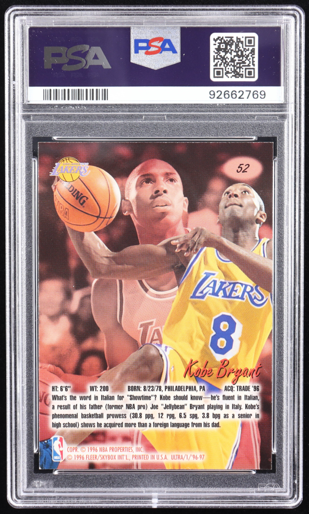 96/97skybox コービーブライアント ルーキーカード topps NBA 96-97