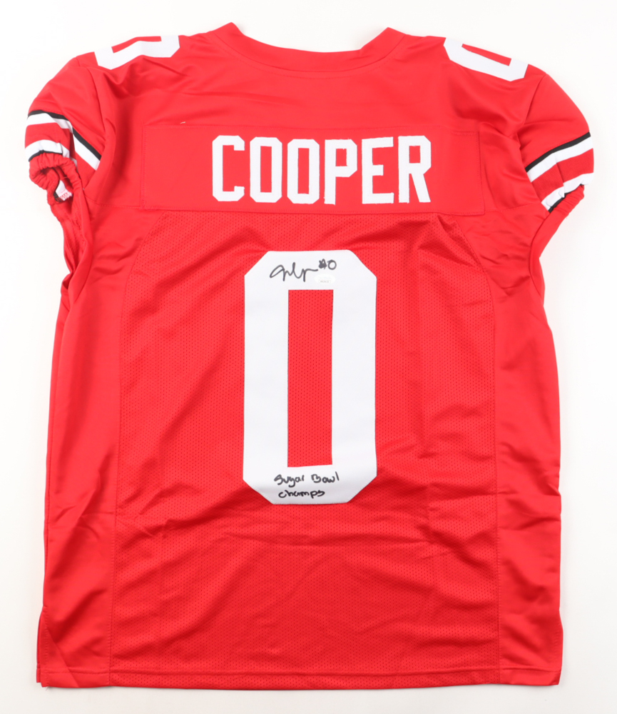 Jonathon Cooper Signed Jersey Inscribed "Sugar Bowl Champs" (JSA) at PristineAuction.com Jonathon Cooper Signed Jersey Inscribed "Sugar Bowl Champs" (JSA) at PristineAuction.com