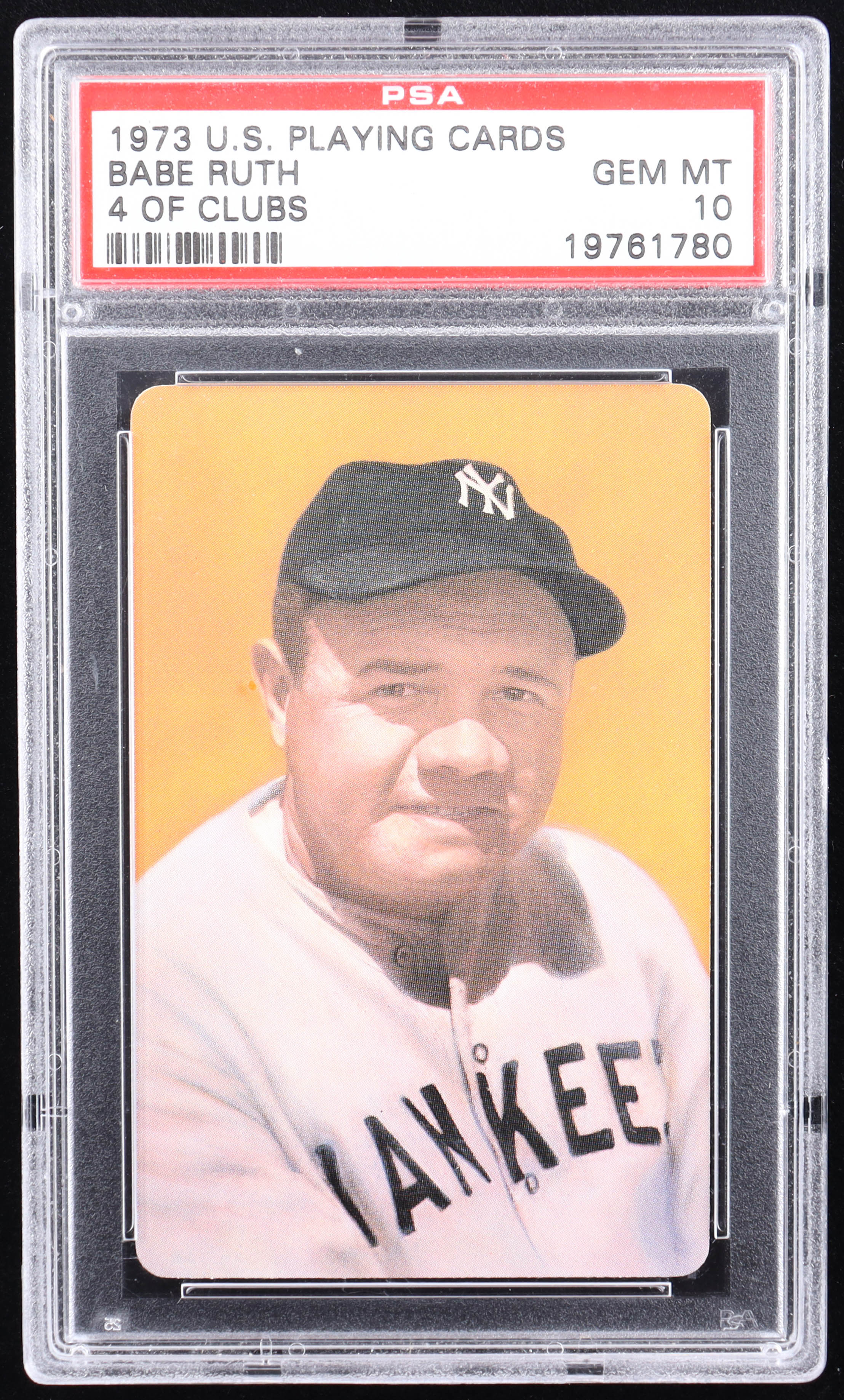 Babe Ruth 1973 Smithsonian Museum Playing Card (PSA 10) | Pristine Auction