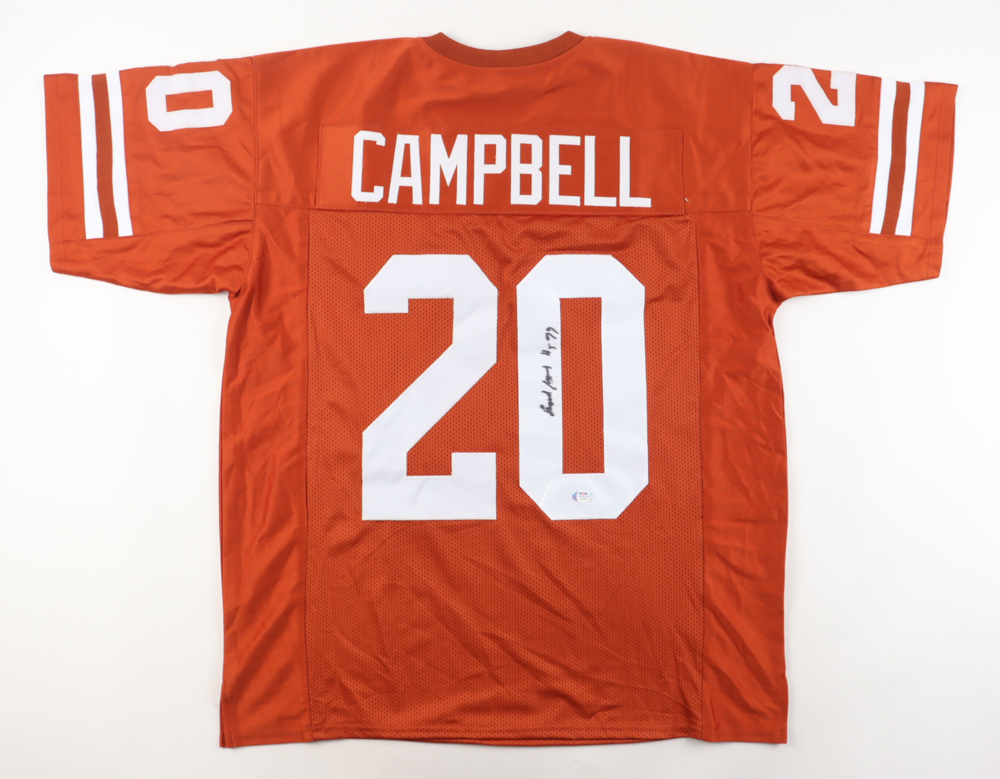 Earl Campbell Signed Jersey Inscribed "HT 77" (PSA) at PristineAuction.com Earl Campbell Signed Jersey Inscribed "HT 77" (PSA) at PristineAuction.com