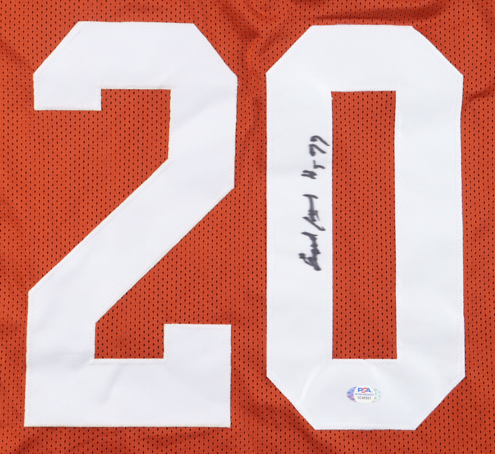 Earl Campbell Signed Jersey Inscribed "HT 77" (PSA) at PristineAuction.com Earl Campbell Signed Jersey Inscribed "HT 77" (PSA) at PristineAuction.com